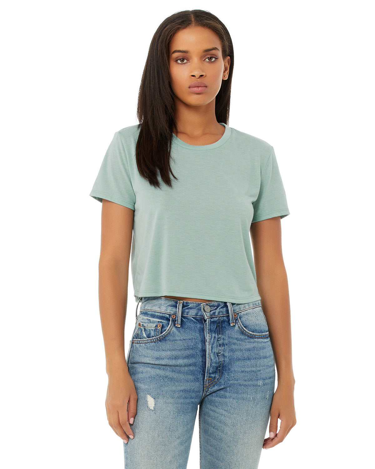 BELLA + CANVAS 8882 Women's Flowy Crop Tee